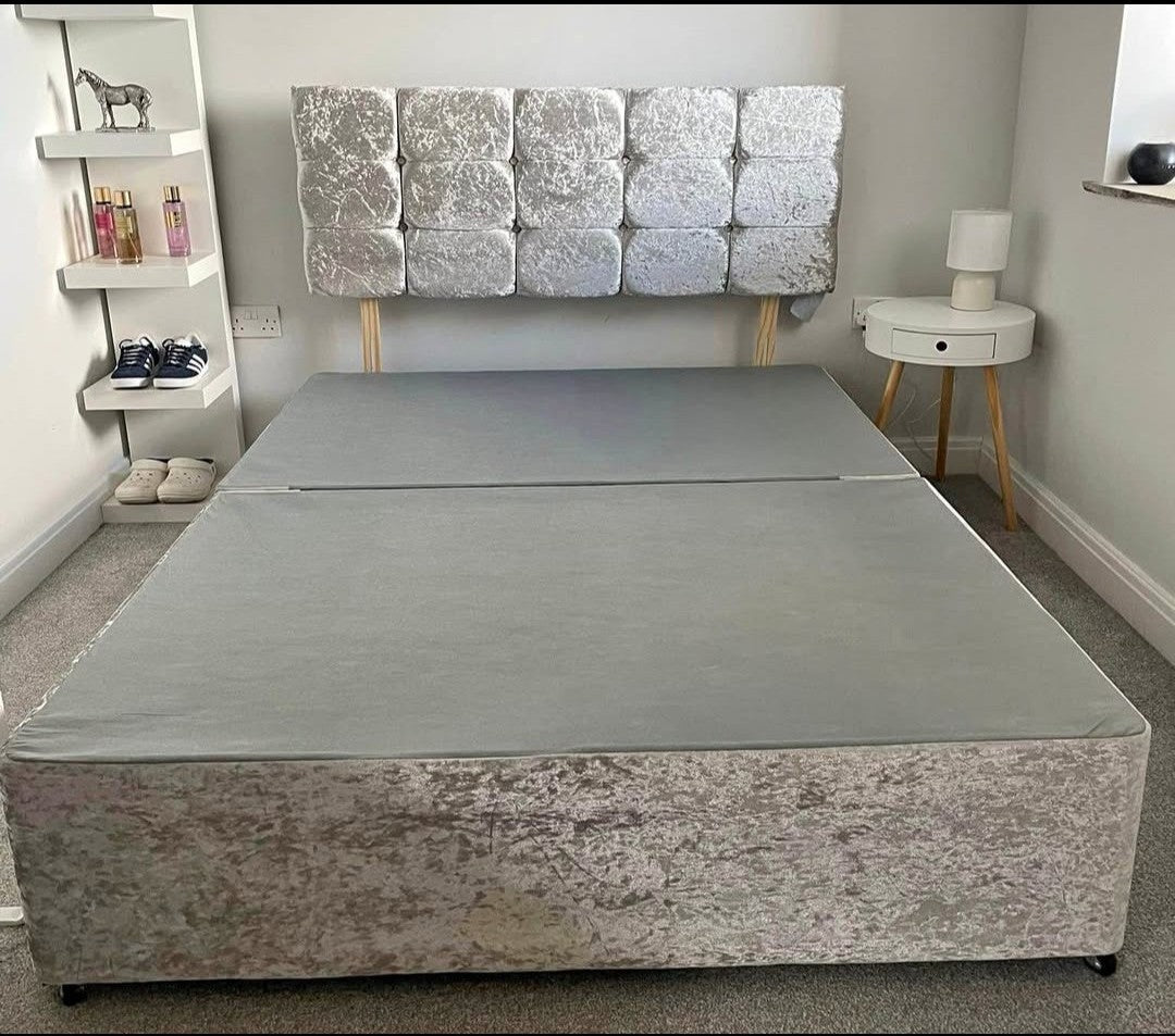 Cube Headboard Divan Bed