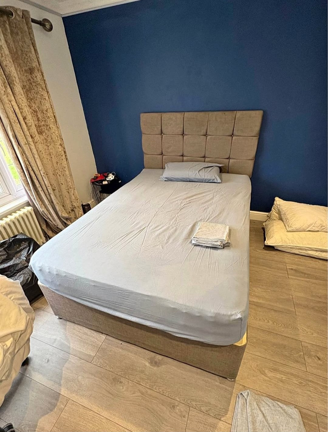 Cube Headboard Divan Bed