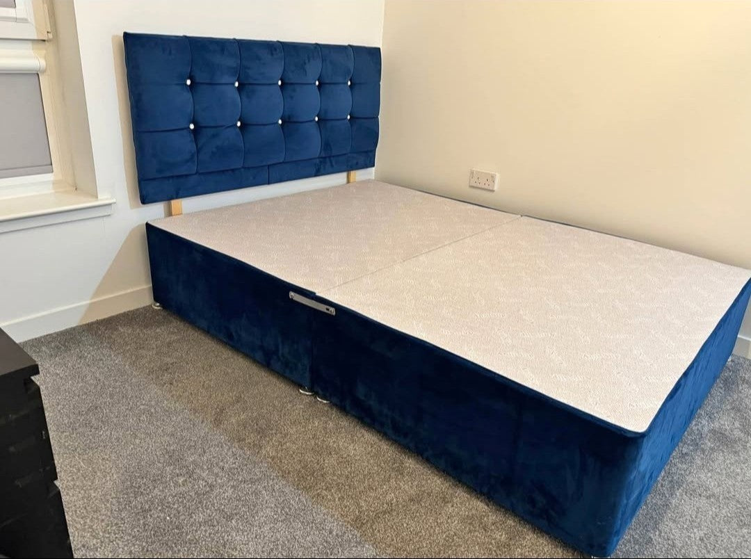 Cube Headboard Divan Bed