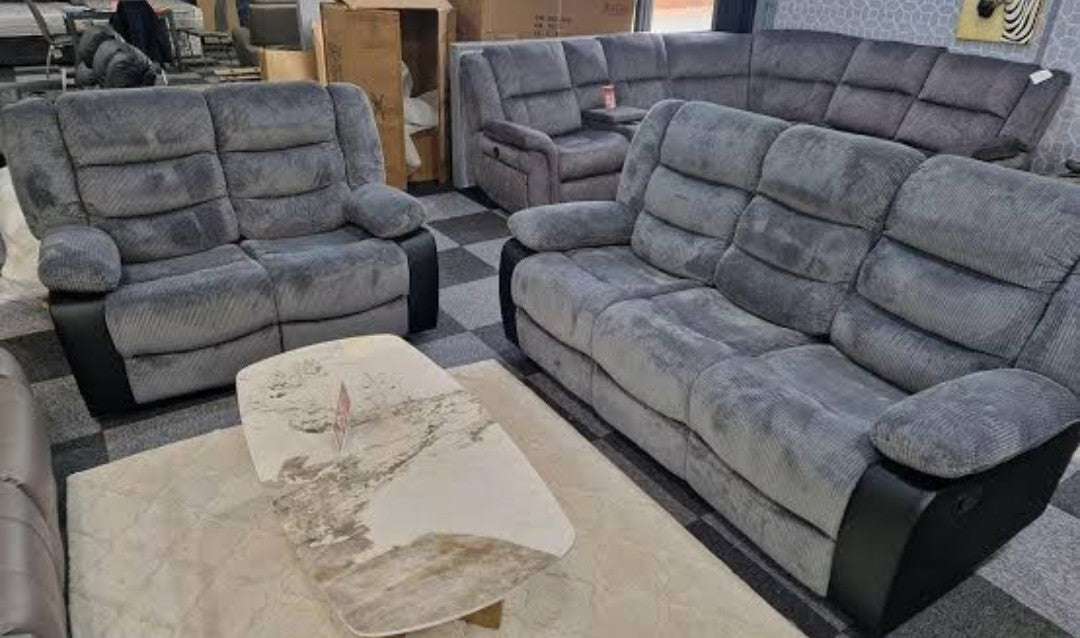 Rio Cord Recliner Sofa